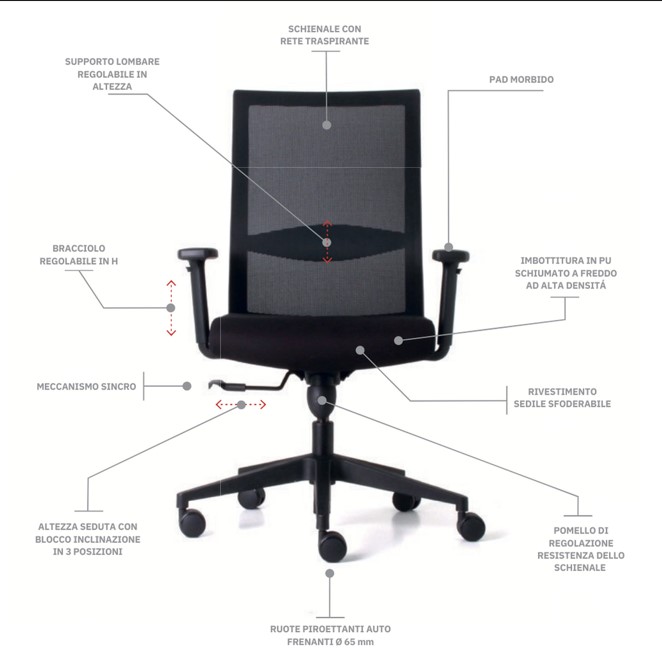 POLTRONA PROFESSIONALE MEE Foto prodotto